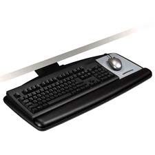 3M Commercial Office Supply Div. MMMAKT91LE Keyboard Tray HeightTilt Indicators 25.50in. x12in. Black