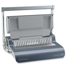 Fellowes Mfg. Co. FEL5216801 Manual Comb Binding Machine 18.13in. x15.38in. x5.13in. Gray