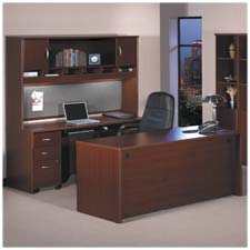 Bshwc36736 Desk- Manager- Corsa- 71x29-.38in.x29-.88in.- Mahogany