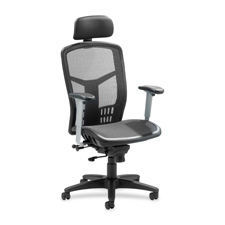High Back Chair- Mesh- 20-.88in.x23-.25in.x34-.38x42-.88in.- Black