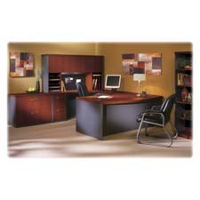 Mayline Group MLNAB5S36LCR 5Shelf Bookcase 36in. x15in. x68.75in. Cherry