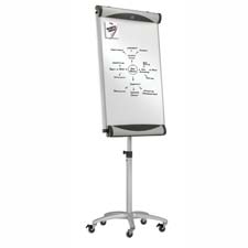 Qrteu2000te Total Erase Mobile Easel- W- 5 Casters- 67in.x77in.h- Platinum