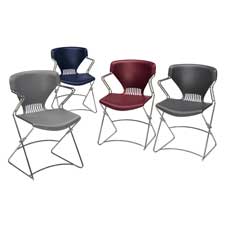 HON Company HONFLEX0291 Stacking Chairs 19.13in.x21.63in.x30.63in. Blue