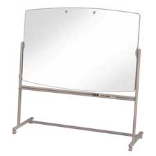 Reversible Mobile Easel Board- 6ft.x4ft.-75in.- Neutral