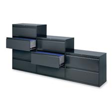 The HON COMPANY HON Company HON894LL 4-Drawer- Lateral- With Lock- 42in.x19-.25in.x53-.25in.- Putty