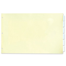 Stride- Inc. Stw63200 Legal-size Index Dividers- 5-clear Tabs- 8-.50in.x14in.- Manila