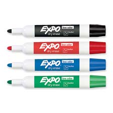 Sanford Ink Corporation San82074 Dry-erase Marker- Bullet Point- 4-st- Bk-rd-be-gn