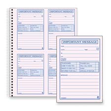 Abfsc1184p Message Book- Spiral- Carbonless- 11in.x8-.50in.- 200 Sets