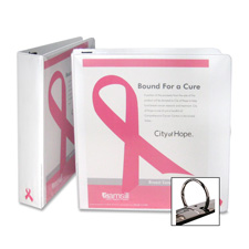 Samsill Corporation SAM10051 View Binder Breast Cancer 1in. Capacity Pink
