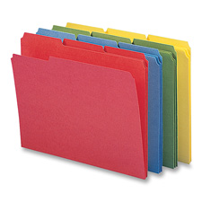 Smd11641 File Folder- .33 Ast Tab Cut- Letter-size- 12-pk- Assorted