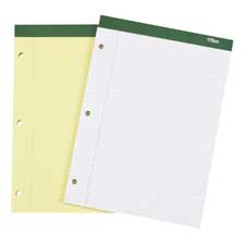 Tops Business Forms TOP63383 Legal Pad 3HP Perforated 8.50in. x11.75in. College Rld Canary
