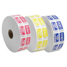 Spr99210 Ticket Roll- Double W-coupon- 2000-rl- White