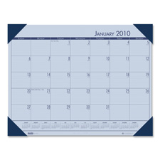 Hod124640 Desk Pad- 12 Month- Jan-dec- 18-.50in.x13in.- Blue The Product Will Be For The Current Year