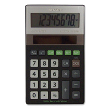 Sharp Electronics SHRELR277BBK Handheld Calculator 8Digit 4Key Memory BlackSilver