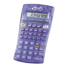 Sharp Electronics SHREL501WBBL 10Digit Calculator wCover 131 Function 5.75in. x9.63in. x1in.