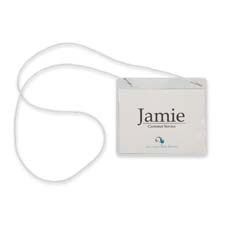 Sparco Products SPR01615 Name Badges Hanging Style 3in. x4in. Plain White
