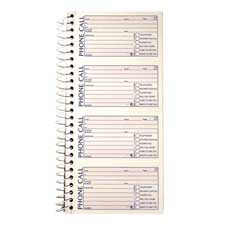Phone Message Book- 11in.x5-.25in.- 600 St-bk