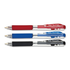 Pentel Of America- Ltd. Penk437a Gel Pens- Permanent- Medium Point- Black Barrel-ink