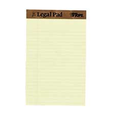 Tops Business Forms TOP7500 Legal Pad 5in. x8in. Jr. Legal Ruled .75in. Perforation at Top WE
