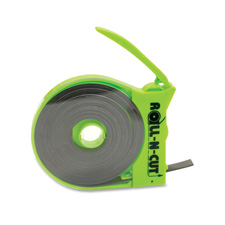 Bau66021 Magnetic Tape- W-dispenser- .50in.x15ft.- Black Tape-green Disp.