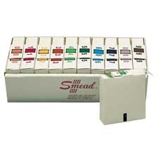Color Coded Labels- Bar Style- In.9in.- 1-.25in.x1in.- Brown