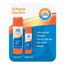 Elmerft.s Products Inc Epie517 Glue Stick- All-purpose- Permanent- Washable- .77- 12-pk