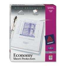Consumer Products Ave75091 Sheet Protector- Economy Weight- 11in.x8-.50in.- Clear