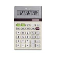 Sharp Electronics SHREL334TB 10Digit Calculator Dual Power 3.7in. x6.2in.x.63in.