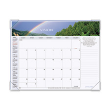 Aag89801 Monthly Desk Cal- Motivational Panoramic Scenes- 22in.x17in.
