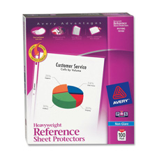 Consumer Products Ave74131 Sheet Protectors- Super Heavyweight- Nonglare- Clear