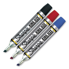Sanford Ink Corporation San15001 Permanent Marker- King Size- Chisel Point- Black Ink
