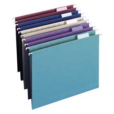 SMD64056 Hanging Folders- .2 Tab Cut- Letter- Assorted