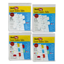 Rtg39020 Laser Tabs Refill Sheets- 375 Tabs- 1-.13in.x1-.25in.- Assorted