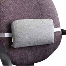 Mpany Lumbar Support Cushion- 12-.50in.x2-.50in.x7-.50in.- Neutral Gray