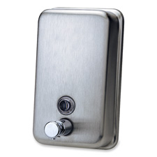 Soap Dispenser- 4-9in.x2-.8in.x8-.2in.- Stainless Steel