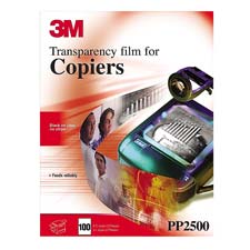 3M Commercial Office Supply Div. MMMPP2500 Transparency Film 8.50in. x11in. Clear