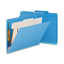 UPC 386486137011 product image for SMD13701 Classification Folder- Top-Tab- Letter- 1 Divider- Blue | upcitemdb.com