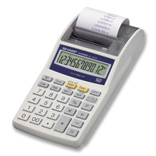 Sharp Electronics SHREL1611PA 12Digit Printing Calculator wTax Func 3.88in. x7.2in. x1.6in.