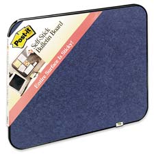 3M Commercial Office Supply Div. MMM558F4 Bulletin Board Framed SelfStick 18in. x22in. Indigo Blue
