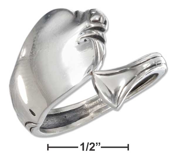 Plum Island Silver SR298807 Sterling Silver Cobra Spoon Ring Size 7