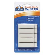 Elmerft.s Products Inc Epi98620 Tac Ft.n Stik Reusable Adhesive- Nontoxic- 2in.x1 Oz