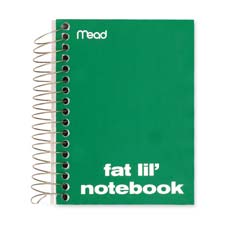 Notebook- College Ruled- 200 Sheets- 5-.50in.x4in.- Assorted