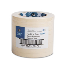 Bsn16461 Masking Tape- 3in. Core- 1in.x60 Yards- Tan