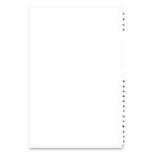 Inc. Index Dividers- In.zin.- Side Tab- .506 Cut- 11in.x8-.50in.- 25-st- We