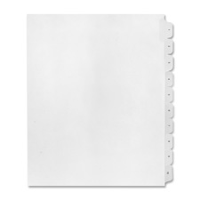 Kleer-fax- Inc. Klf80121 Numerical Index Dividers- Exhibit 21- Letter White