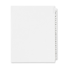 Avery Consumer Products AVE01406 Legal Divider W-Letter in.Fin.- Side Tab- 11in.x8-.50in.- 25-PK Avery Consumer Products AVE01406 Legal Divider W-Letter in.Fin.- Side Tab- 11in.x8-.50in.- 25-PK