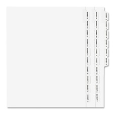 Consumer Products Legal Dividers- Alphabetical A-z- Side Tabs- 11in.x8-.50in.