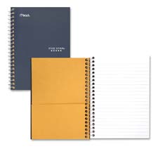 Mead MEA45484 Wirebound Notebook- College Ruled- Perforated- 5in.x7in.- Assorted Mead MEA45484 Wirebound Notebook- College Ruled- Perforated- 5in.x7in.- Assorted