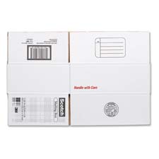 3M Commercial Office Supply Div. MMM8007 Mailing Box Size D Labels Included 17.25in. x11.25in. x6in. White
