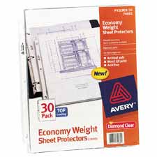 Consumer Products Ave74082 Sheet Protectors- Top Load- Polypropylene- F-8-.50in.x11in. Sht.- Cl